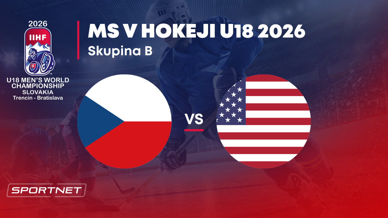 Česko - USA: ONLINE prenos zo skupiny B na MS v hokeji do 18 rokov 2026 (MS U18).