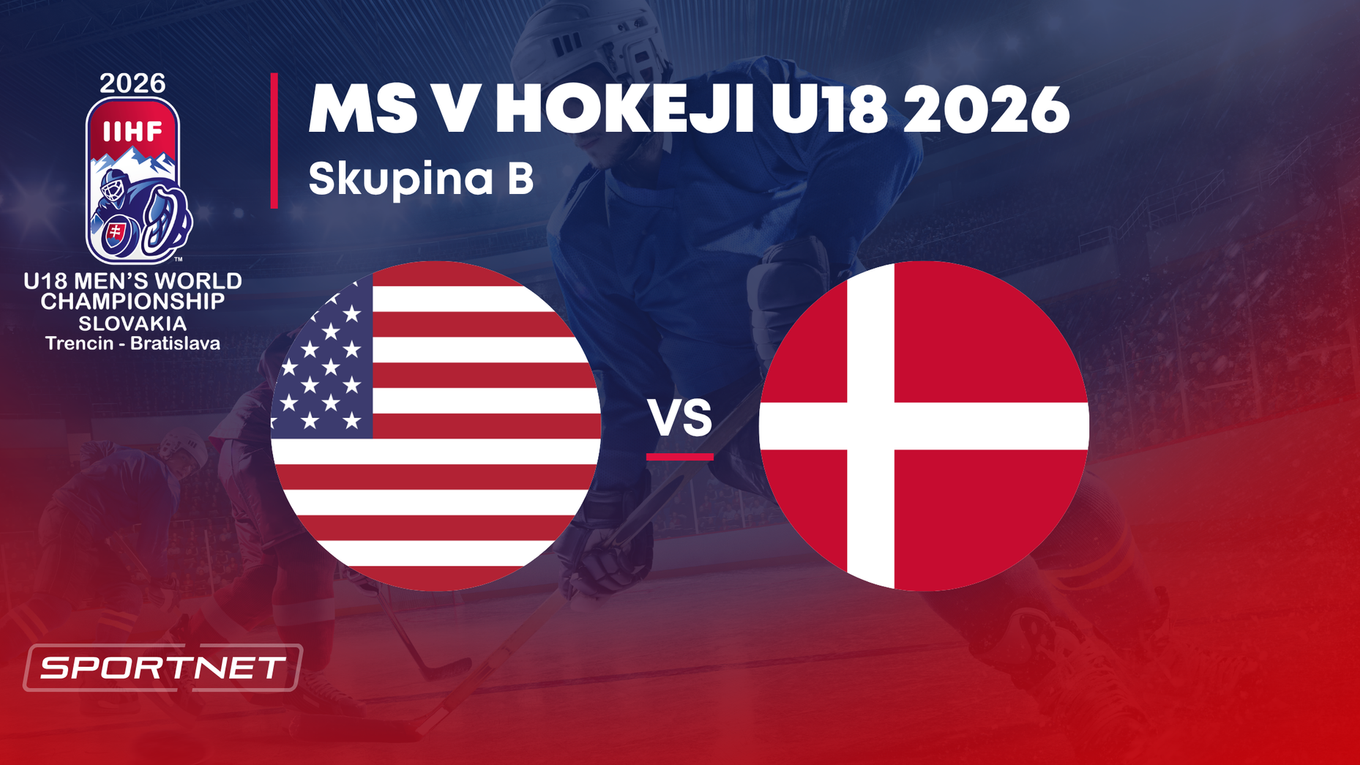 USA - Dánsko: ONLINE prenos zo skupiny B na MS v hokeji do 18 rokov 2026 (MS U18).