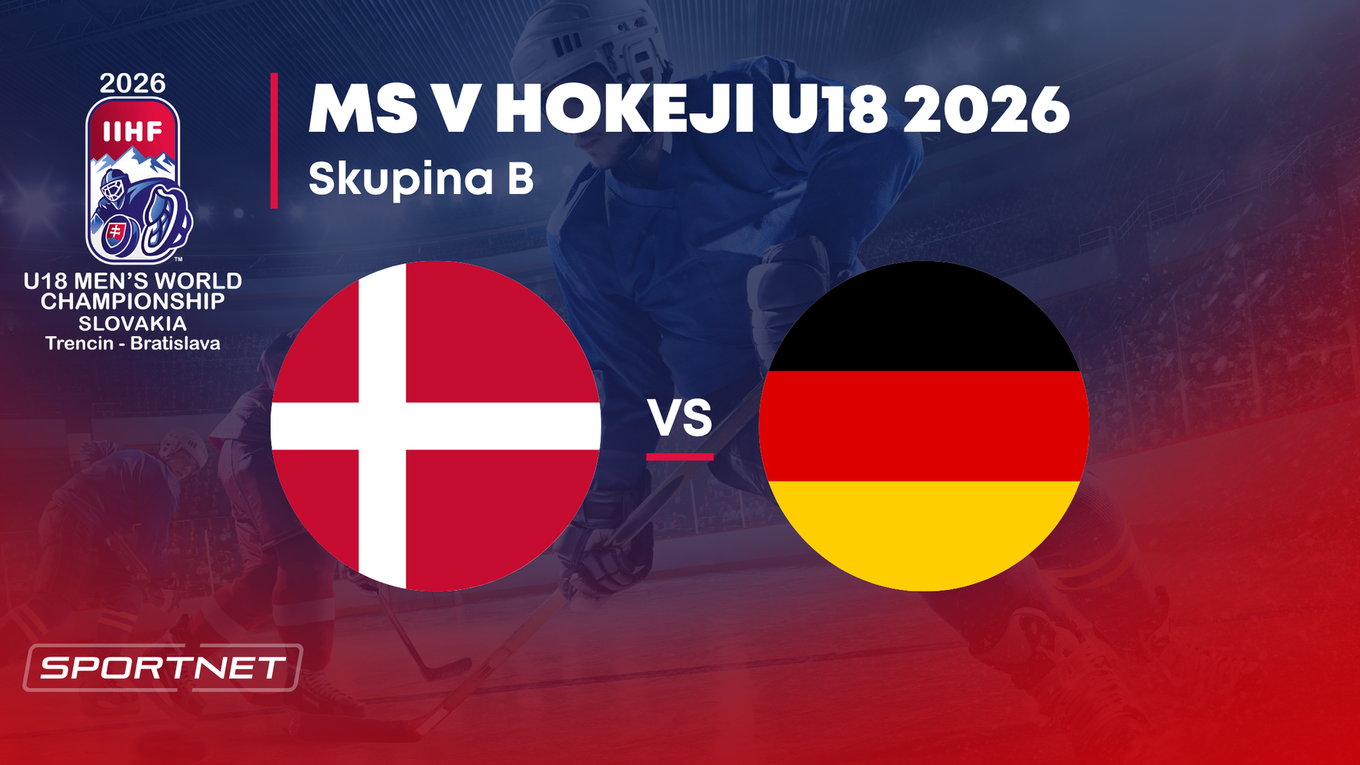 Dánsko - Nemecko: ONLINE prenos zo skupiny B na MS v hokeji do 18 rokov 2026 (MS U18).