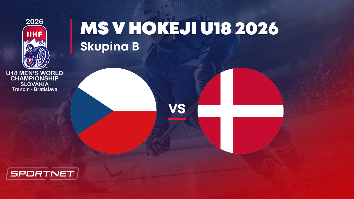 Česko - Dánsko: ONLINE prenos zo skupiny B na MS v hokeji do 18 rokov 2026 (MS U18).