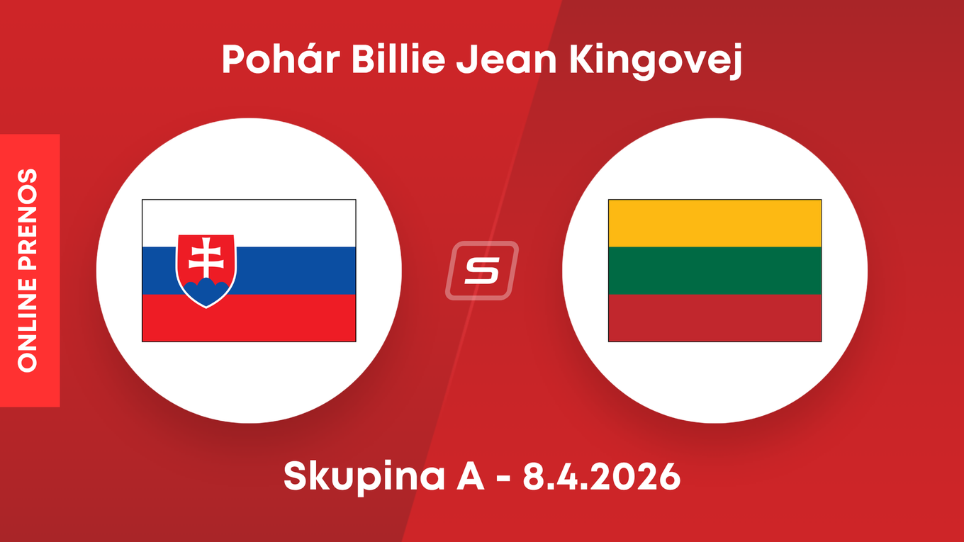 Slovensko - Litva: LIVE STREAM zo zápasu Pohára Billie Jean Kingovej.