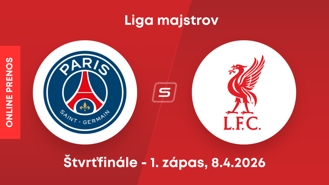 Paríž Saint-Germain - Liverpool FC: ONLINE prenos zo zápasu štvrťfinále Ligy majstrov. 