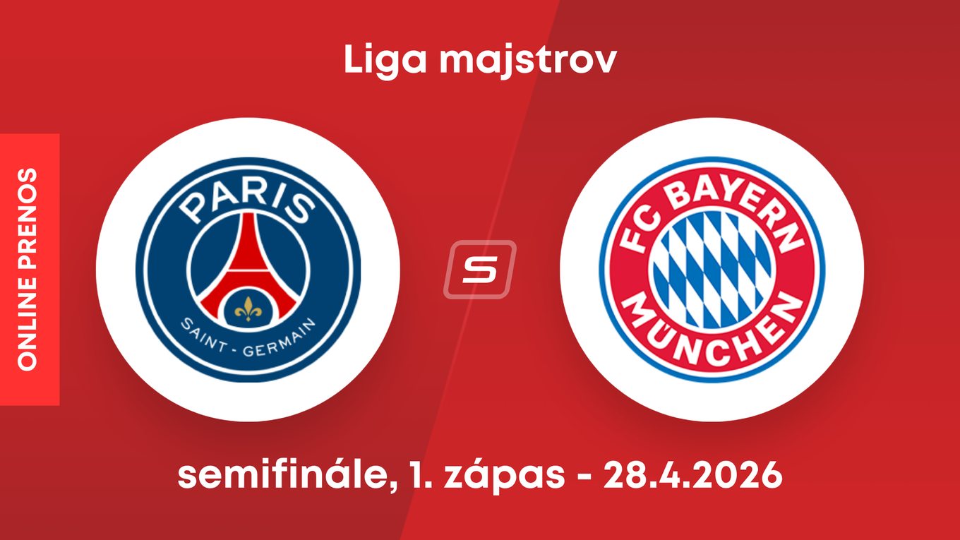 Paríž Saint-Germain -Bayern Mníchov: ONLINE prenos zo zápasu semifinále Ligy majstrov. 