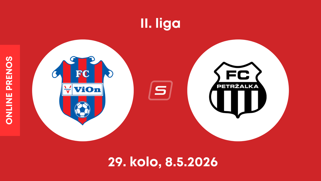 FC ViOn Zlaté Moravce-Vráble - FC Petržalka: ONLINE prenos zo zápasu 29. kola II. ligy.