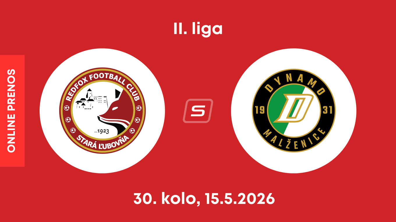 Stará Ľubovňa Redfox Football Club - OFK Malženice: ONLINE prenos zo zápasu 30. kola II. ligy.