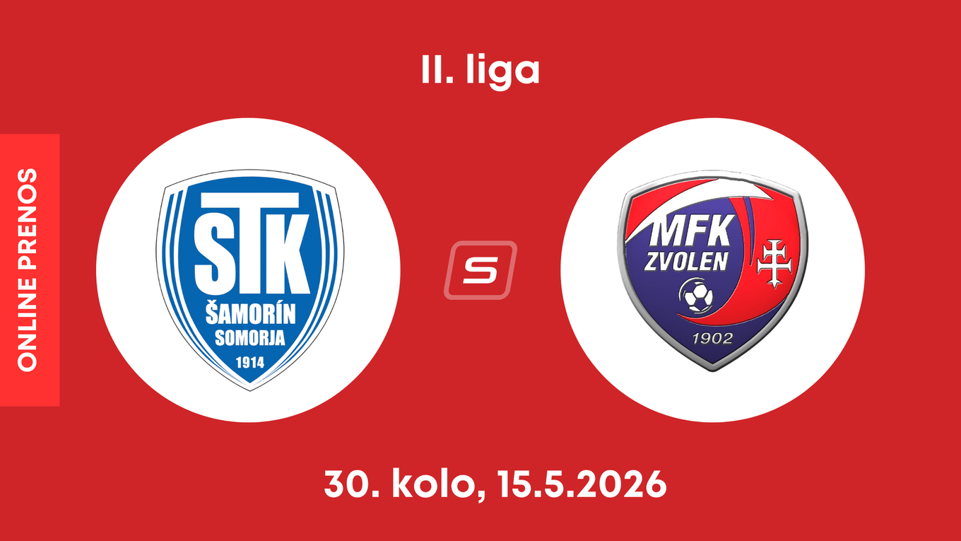 FC ŠTK 1914 Šamorín - MFK Zvolen: ONLINE prenos zo zápasu 30. kola II. ligy.