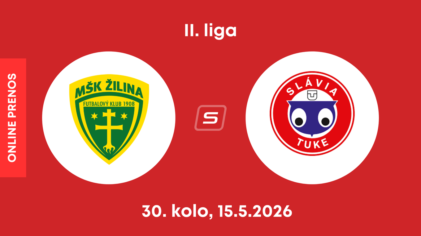 MŠK Žilina B - Slávia TU Košice: ONLINE prenos zo zápasu 30. kola II. ligy.