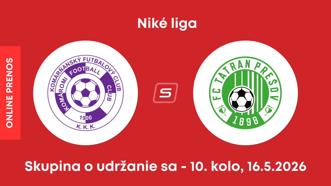 KFC Komárno - FC Tatran Prešov: ONLINE prenos zo zápasu 10. kola skupiny o udržanie sa v Niké lige.