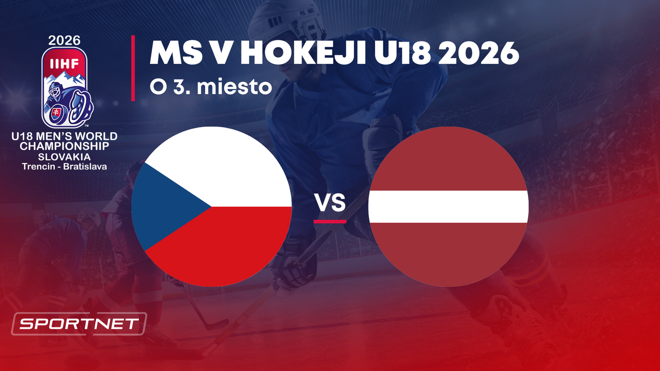 Česko - Lotyšsko: ONLINE prenos zo zápasu o bronz na MS v hokeji do 18 rokov 2026 (MS U18).