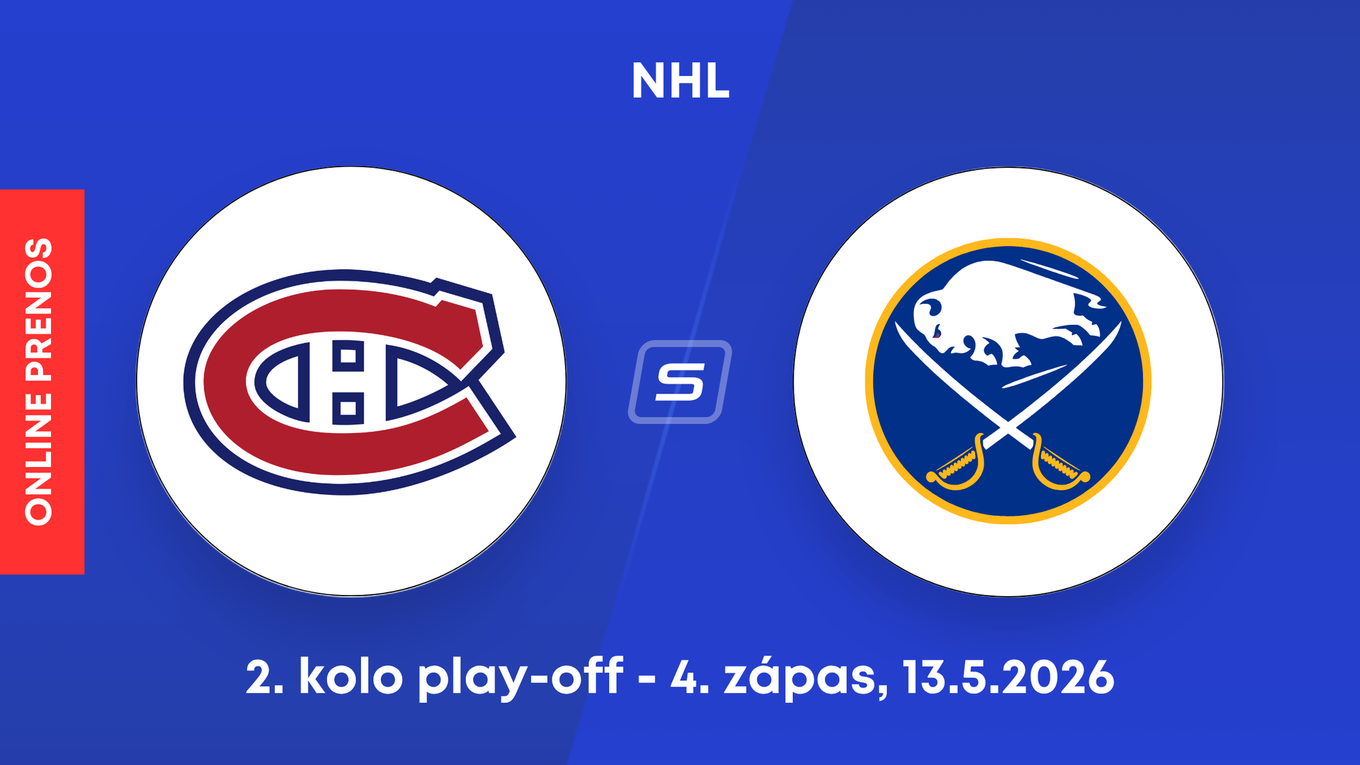 Montreal Canadiens - Buffalo Sabres: ONLINE prenos zo štvrtého zápasu 2. kola play-off NHL.