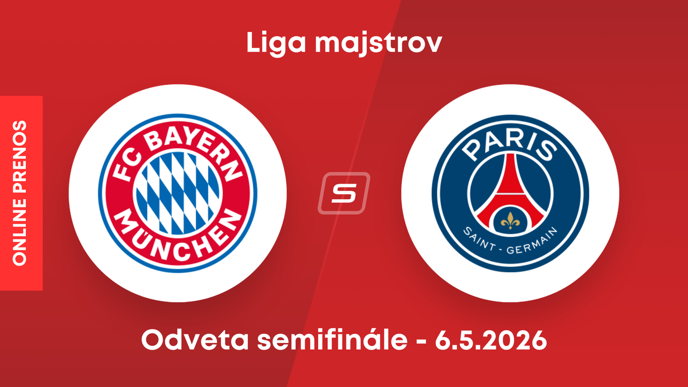 Bayern Mníchov - Paríž St. Germain: ONLINE prenos z odvetného zápasu semifinále Ligy majstrov. 