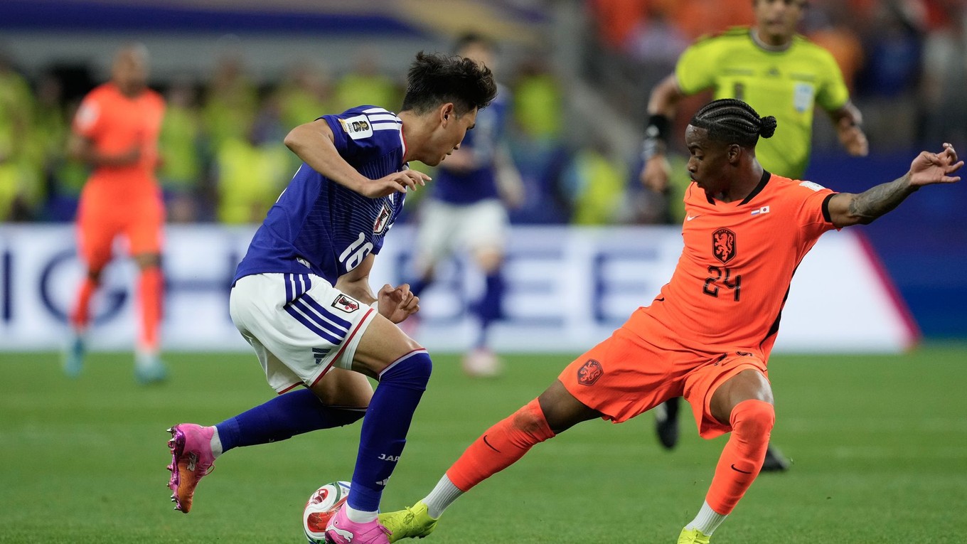 Momentka zo zápasu Holandsko - Japonsko na MS vo futbale 2026