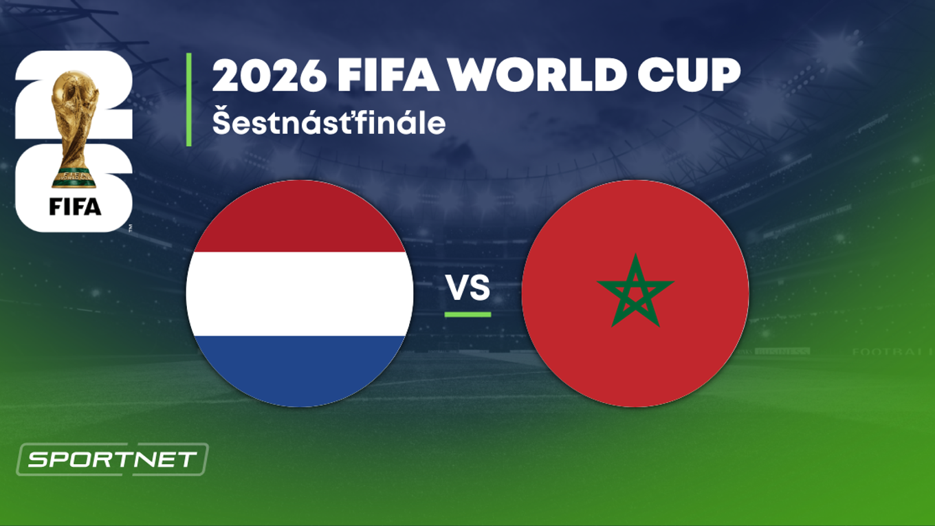 Holandsko - Maroko: ONLINE prenos zo zápasu na MS vo futbale 2026