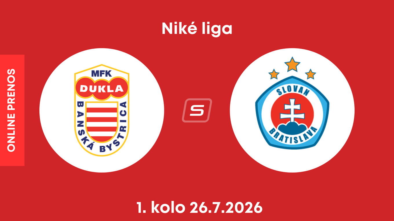 MFK Dukla Banská Bystrica - ŠK Slovan Bratislava: ONLINE prenos zo zápasu 1. kola Niké ligy.