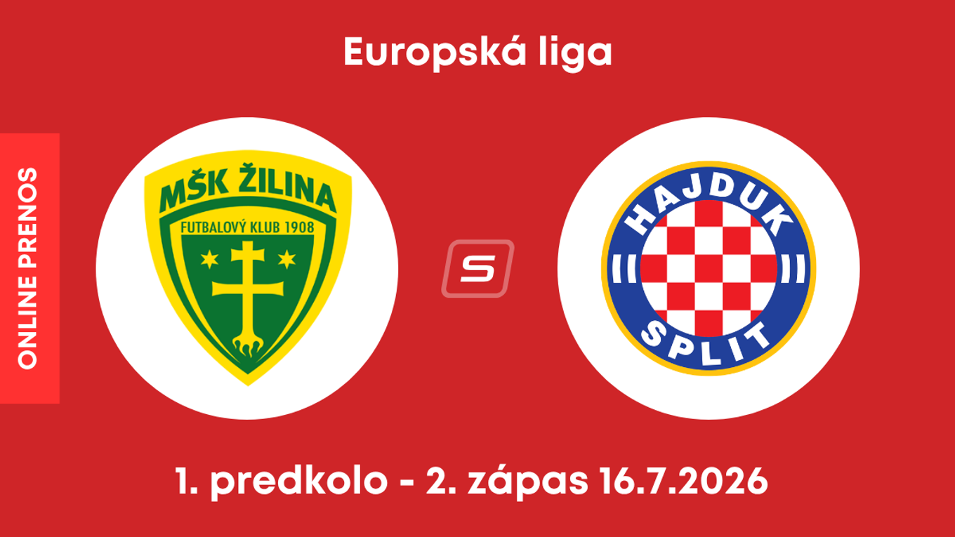 Hajduk Split - MŠK Žilina: ONLINE prenos z 2. zápasu 1. predkola Európskej ligy.