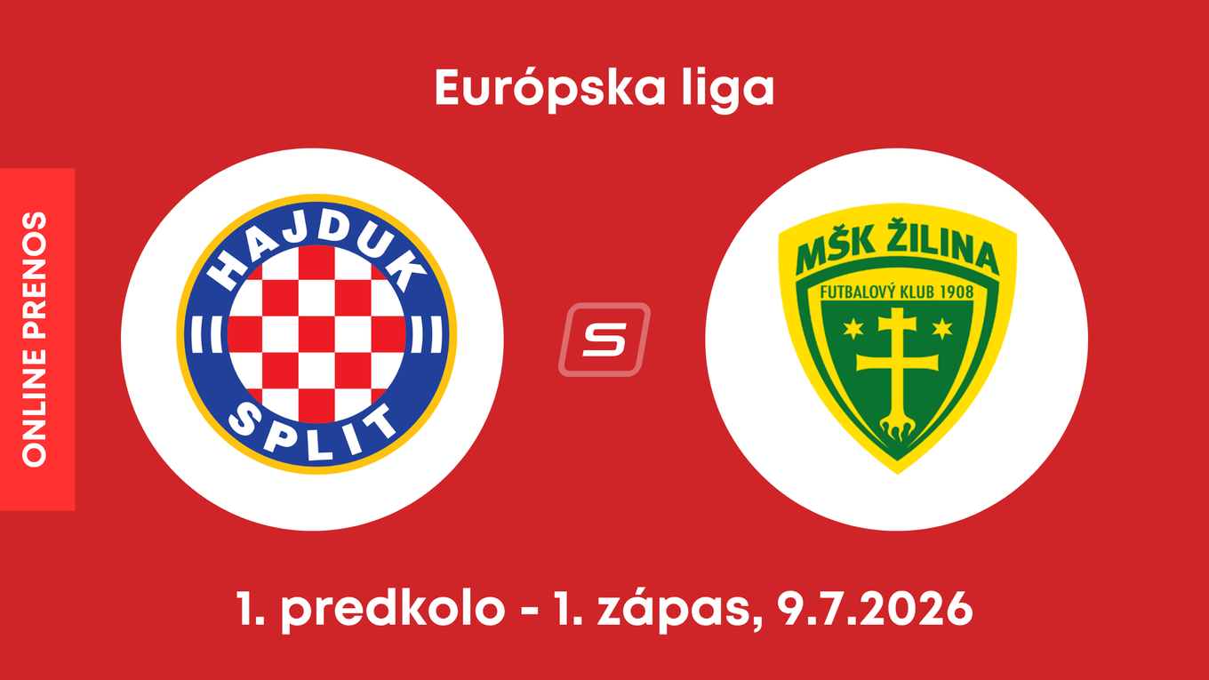 Hajduk Split - MŠK Žilina: ONLINE prenos z 1. zápasu 1. predkola Európskej ligy.