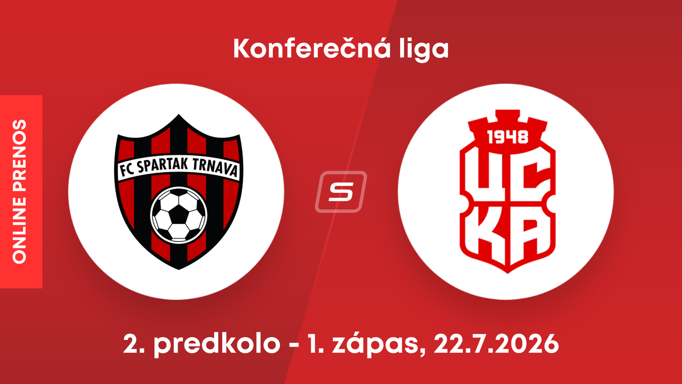 FC Spartak Trnava - CSKA 1948 Sofia: ONLINE prenos z 1. zápasu 2. predkola Konferenčnej ligy.