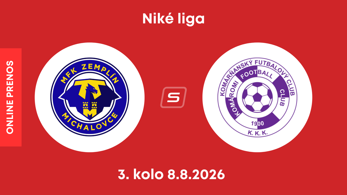 MFK Zemplín Michalovce - KFC Komárno: ONLINE prenos zo zápasu 3. kola Niké ligy.