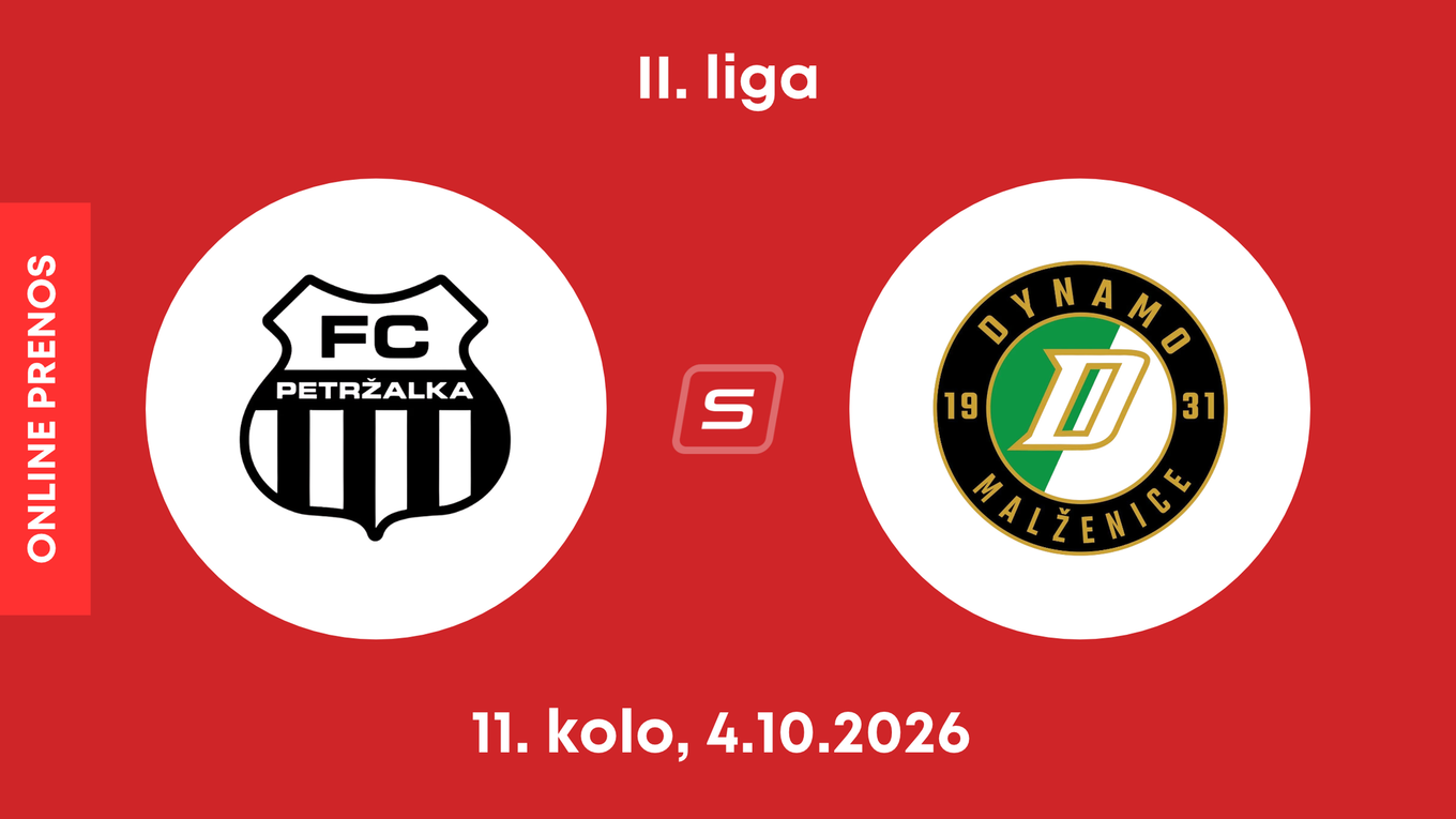 FC Petržalka - OFK Malženice: ONLINE prenos zo zápasu 11. kola II. ligy.