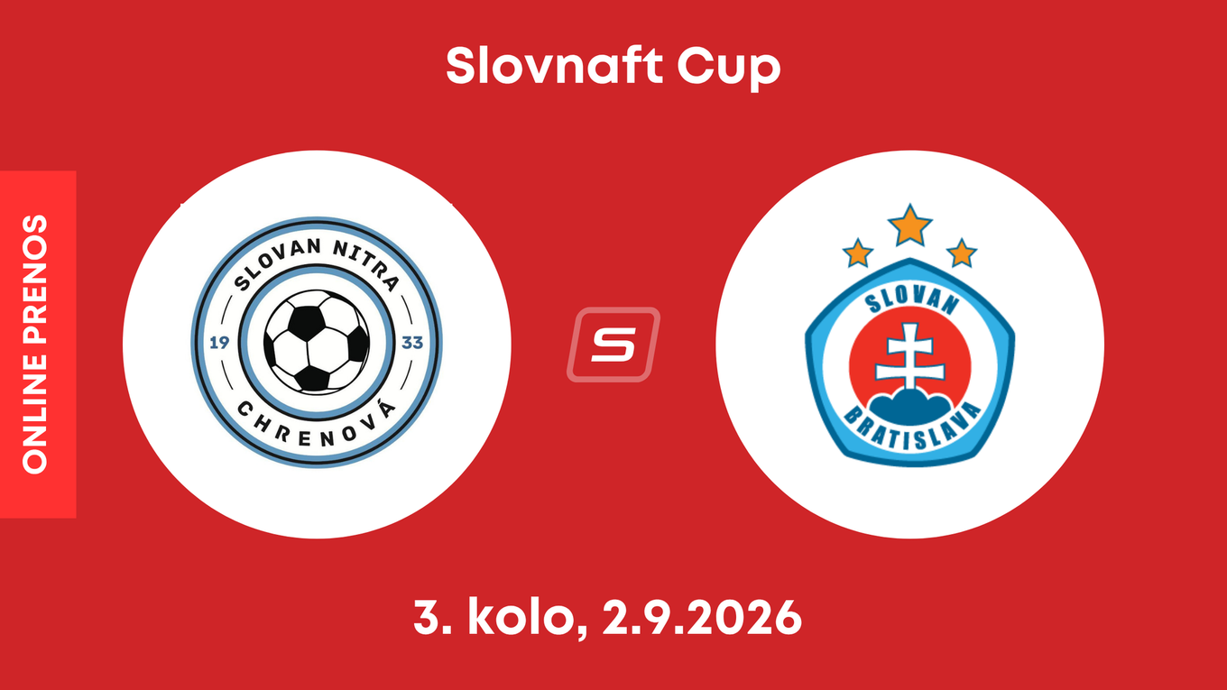 TJ Slovan Nitra-Chrenová - ŠK Slovan Bratislava: ONLINE prenos zo zápasu 3. kola Slovnaft Cupu. 