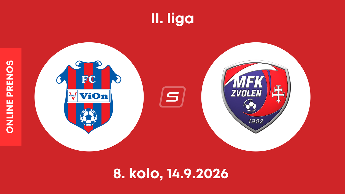 FC ViOn Zlaté Moravce - MFK Zvolen: ONLINE prenos zo zápasu 8. kola II. ligy.