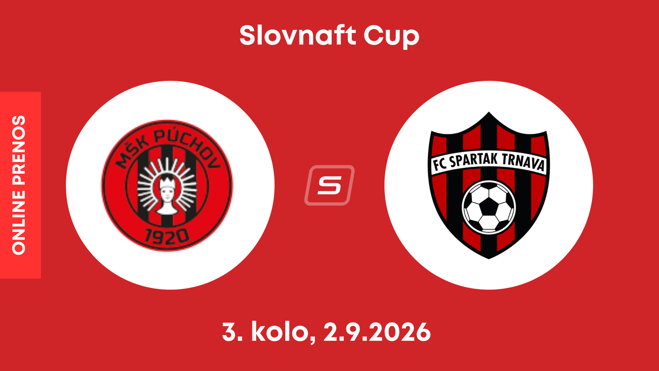 MŠK Púchov - FC Spartak Trnava: ONLINE prenos zo zápasu 3. kola Slovnaft Cupu.