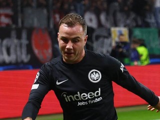 Mario Götze v drese Eintracht Frankfurt.
