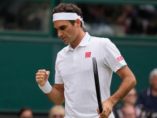 Roger Federer na tohtoročnom Wimbledone.