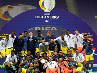 Futbalisti Kolumbie získali bronz na Copa América 2021.