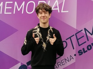 Adam Hagara po voľnej jazde na Memoriáli Ondreja Nepelu 2025.