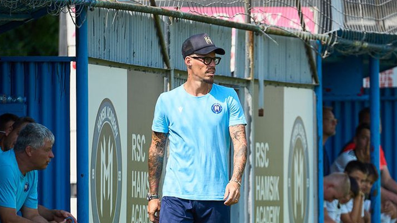 Marek Hamšík ako tréner v RSC Hamsik Academy.