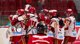 Hráči Prešova sa tešia z víťazstva. 