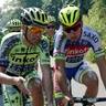 Peter Sagan (vpravo) a Alberto Contador v tíme Tinkoff-Saxo.