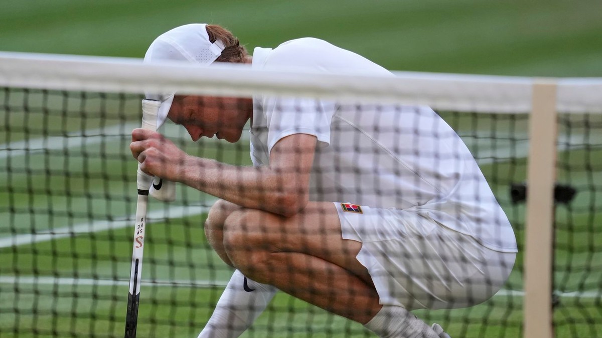 Jannik Sinner vo finále Wimbledonu 2025.