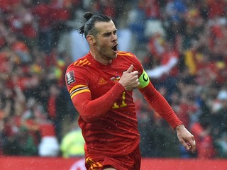 Gareth Bale sa raduje po góle do siete Ukrajiny.