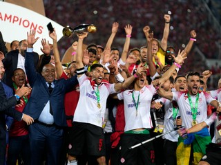 Wydad Casablanca po víťazstve v Lige majstrov.