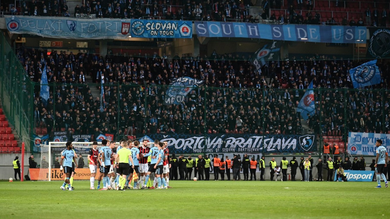 Fotka zo zápasu Trnava - Slovan.