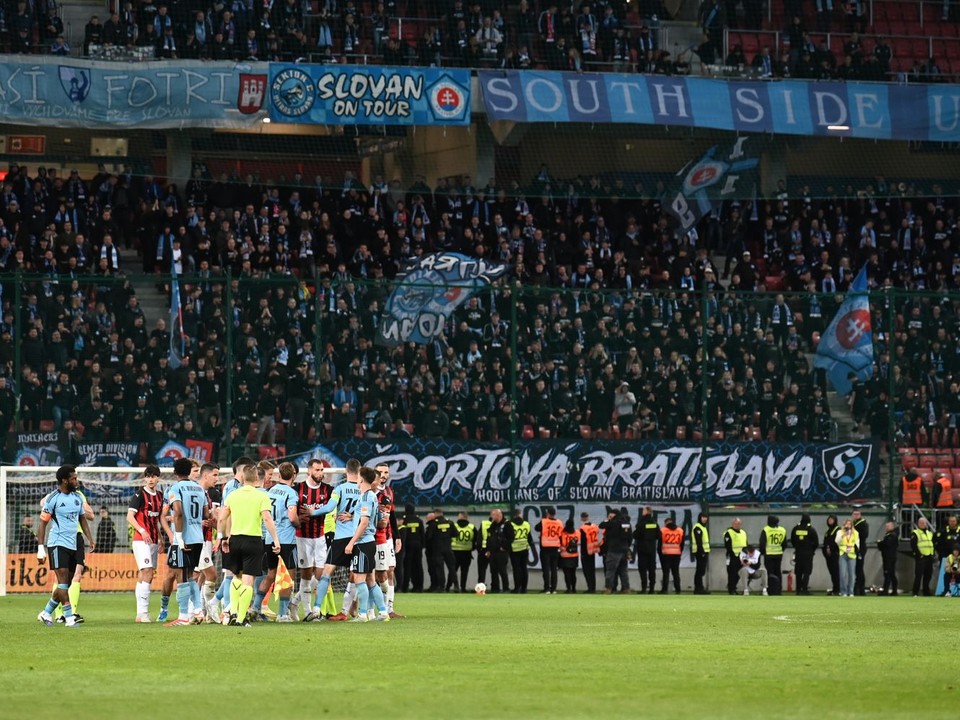 Fotka zo zápasu Trnava - Slovan.