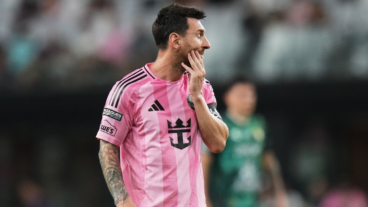 Lionel Messi v zápase Inter Miami - Leon.