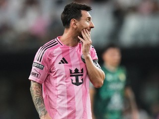 Lionel Messi v zápase Inter Miami - Leon.