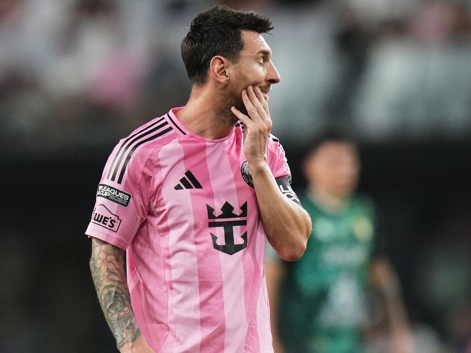 Lionel Messi v zápase Inter Miami - Leon.