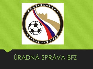 ÚRADNÁ SPRÁVA Č.39 ZO DŇA 15.04.2022