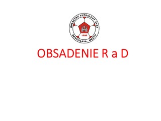 Obsadenie R a DS-PR ObFZ Bratislava – mesto  13. - 18.10. 2020 č. 10 