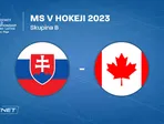 Slovensko - Kanada, ONLINE prenos zo zápasu na MS v hokeji 2023 LIVE.