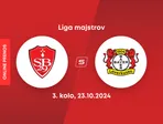 Stade Brest - Bayer Leverkusen: ONLINE prenos zo zápasu 3. kola Ligy majstrov.