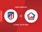 Atlético Madrid - OSC Lille: ONLINE prenos zo zápasu 3. kola Ligy majstrov.