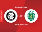 Sturm Graz - Sporting Lisabon: ONLINE prenos zo zápasu 3. kola Ligy majstrov.