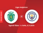 Sporting Lisabon - Manchester City: ONLINE prenos zo zápasu 4. kola Ligy majstrov.