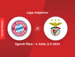 Bayern Mníchov - Benfica Lisabon: ONLINE prenos zo zápasu 4. kola ligovej fázy Ligy majstrov.