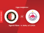 Feyenoord Rotterdam - RB Salzburg: ONLINE prenos zo zápasu 4. kola ligovej fázy Ligy majstrov.